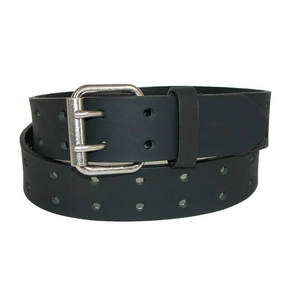 Dickies Men's Leather Two Hole Double Prong Belt